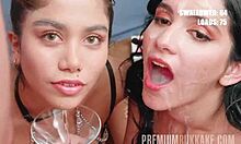 Min Galileas Premium Bukkake-Video mit Cum auf dem Gesicht und Gesichts-Cumshots