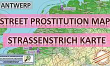 安特卫普街头卖淫地图中的欧洲妓女